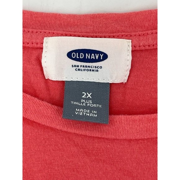 Old Navy Women's Plus Orange Ruffled Hem Sleeveless Tunic Top Shirt Size 2X - Picture 5 of 8